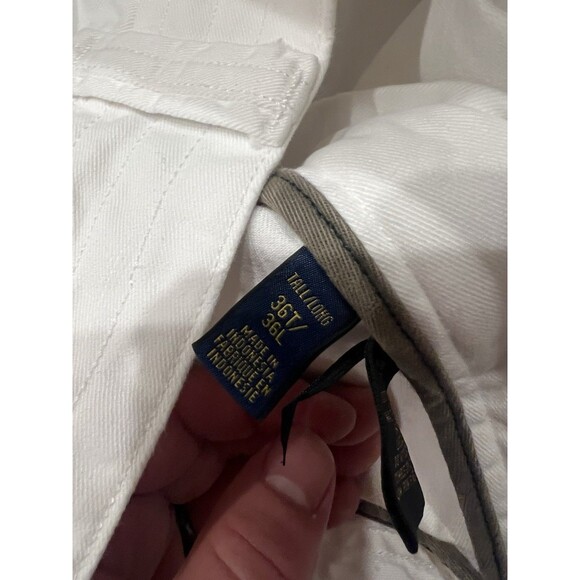 Polo Ralph Lauren Shorts Mens 36 Tall White Cargo Utility Camping Hiking - Picture 4 of 9